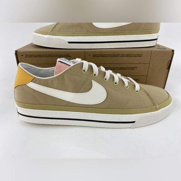 Nike Court Legacy Canvas Next Nature Wheat Sail Men's Sneakers Shoes DV0516-700 - Picture 4 of 12